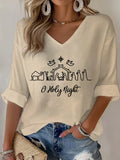 Women's Nativity Faith Print T-shirt