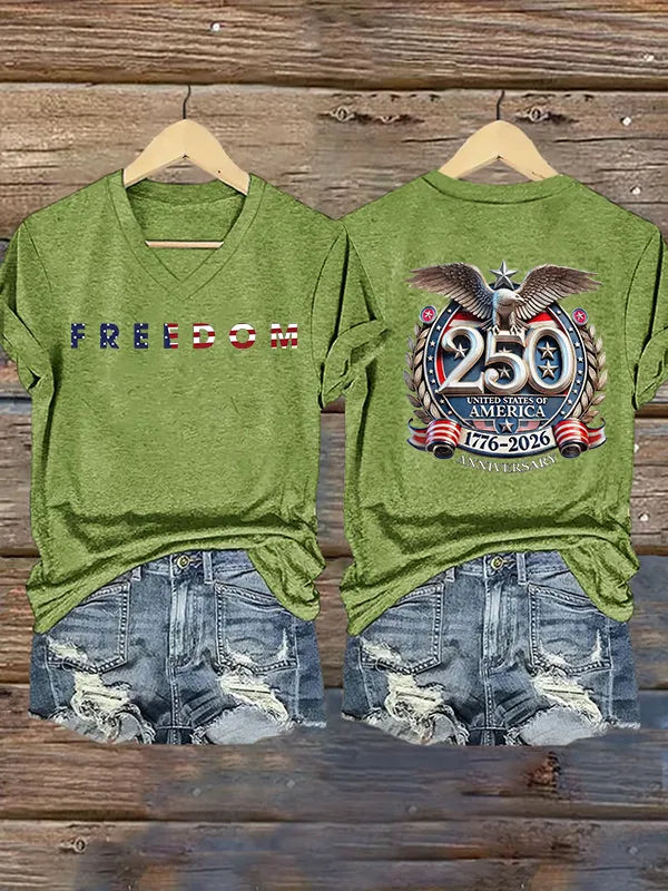 Women's  FREEDOM  Print T-Shirt