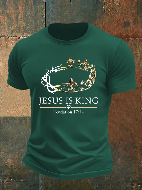 Men's  Jesus Is King Christian  T-Shirt