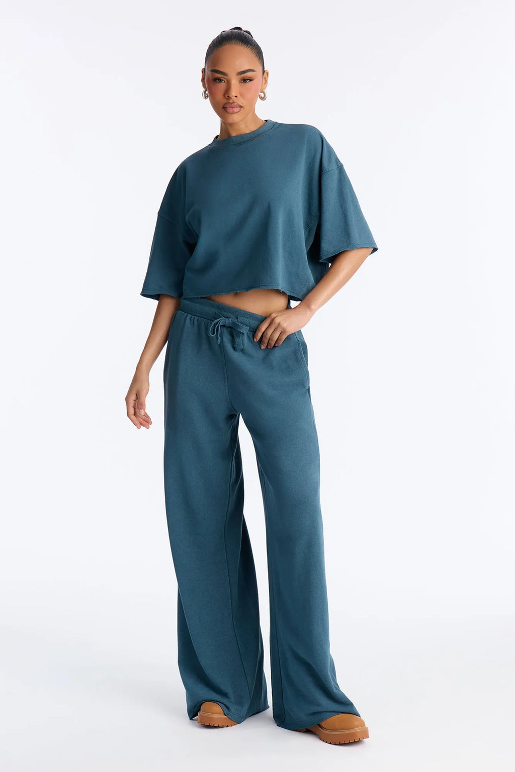 Strollin' Around Pant Set - Charcoal