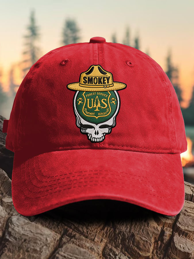 Retro Resist Save The Forest Service Print Baseball Cap