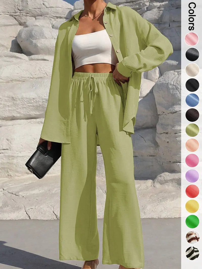 Women's Casual Sporty Shirt and Pants Set, Loose-Fit Zebra Stripe Two-Piece Suits, Ideal for Home Relaxation and Vacation