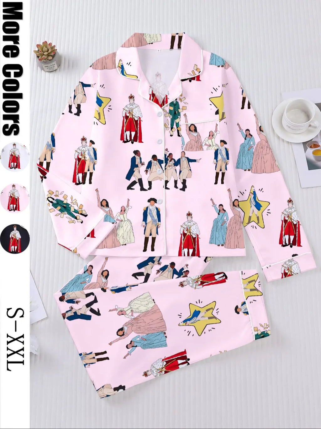 Hamilton Musical Print Women's Pajama Set