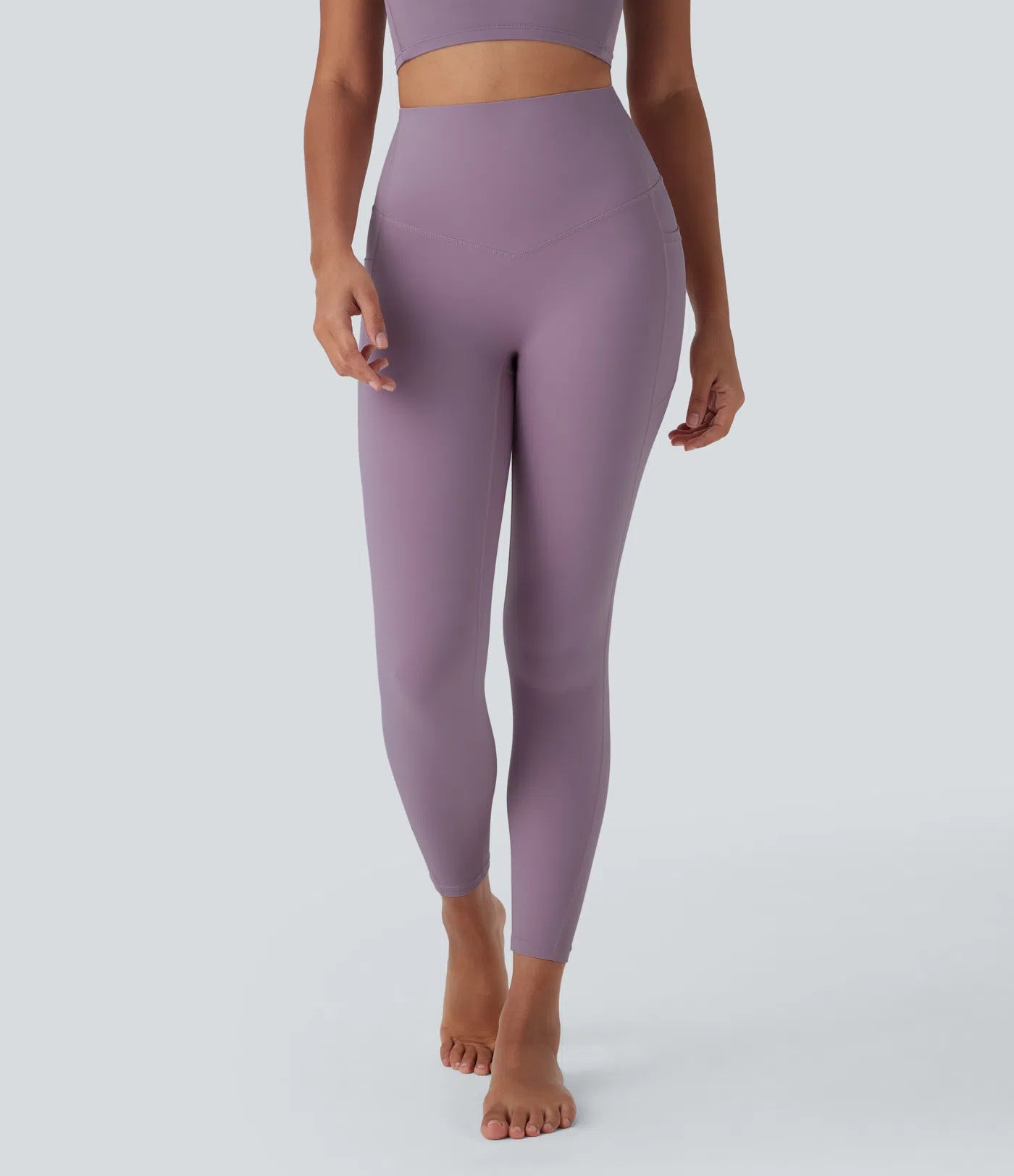 UltraSculptTM Cool Quick Dry High Waisted Tummy Control Shaping Yoga Leggings with Pockets-UPF50+