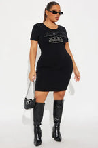 Von Dutch Wings T Shirt Mini Dress