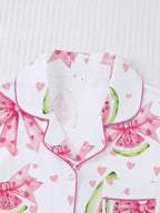 Women's 2-Piece Waffle Printed Sleepwear Set