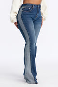 Trail Rides Stretch Flare Jeans - Dark Wash