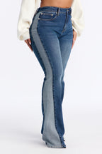 Trail Rides Stretch Flare Jeans - Dark Wash
