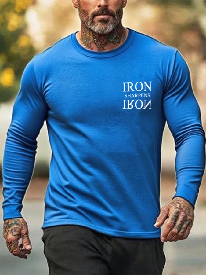 🔥Buy 3 Get 15% Off🔥Men's Iron Sharpen Iron Printed Christian T-shirt