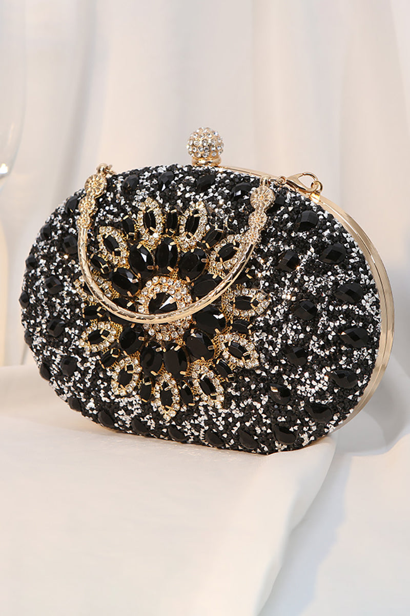 Rhinestone Sunflower Dinner Party Clutch Purses Bag
