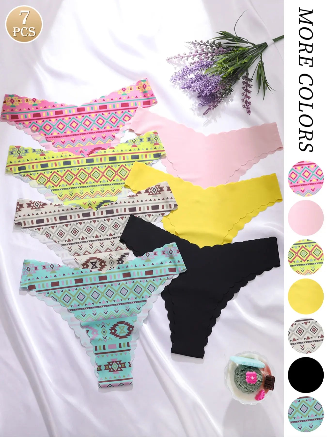 Women's Leopard & Floral Underwear Set - All Season Comfort