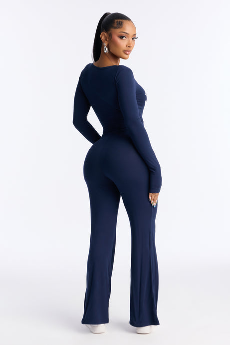 Von Dutch Babe Flare Leg Jumpsuit