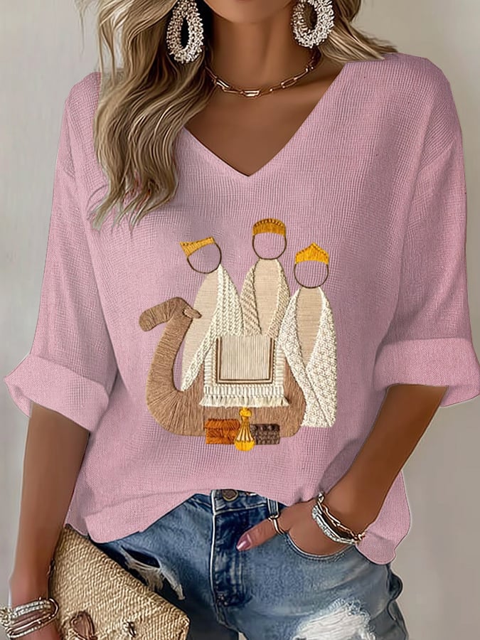 Women's Nativity Faith Print T-shirt