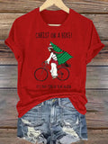 Women's  It's That Time Of Year Again Christian Washed  T-Shirt