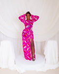 Milan Mesh Dress (Pinkaze)