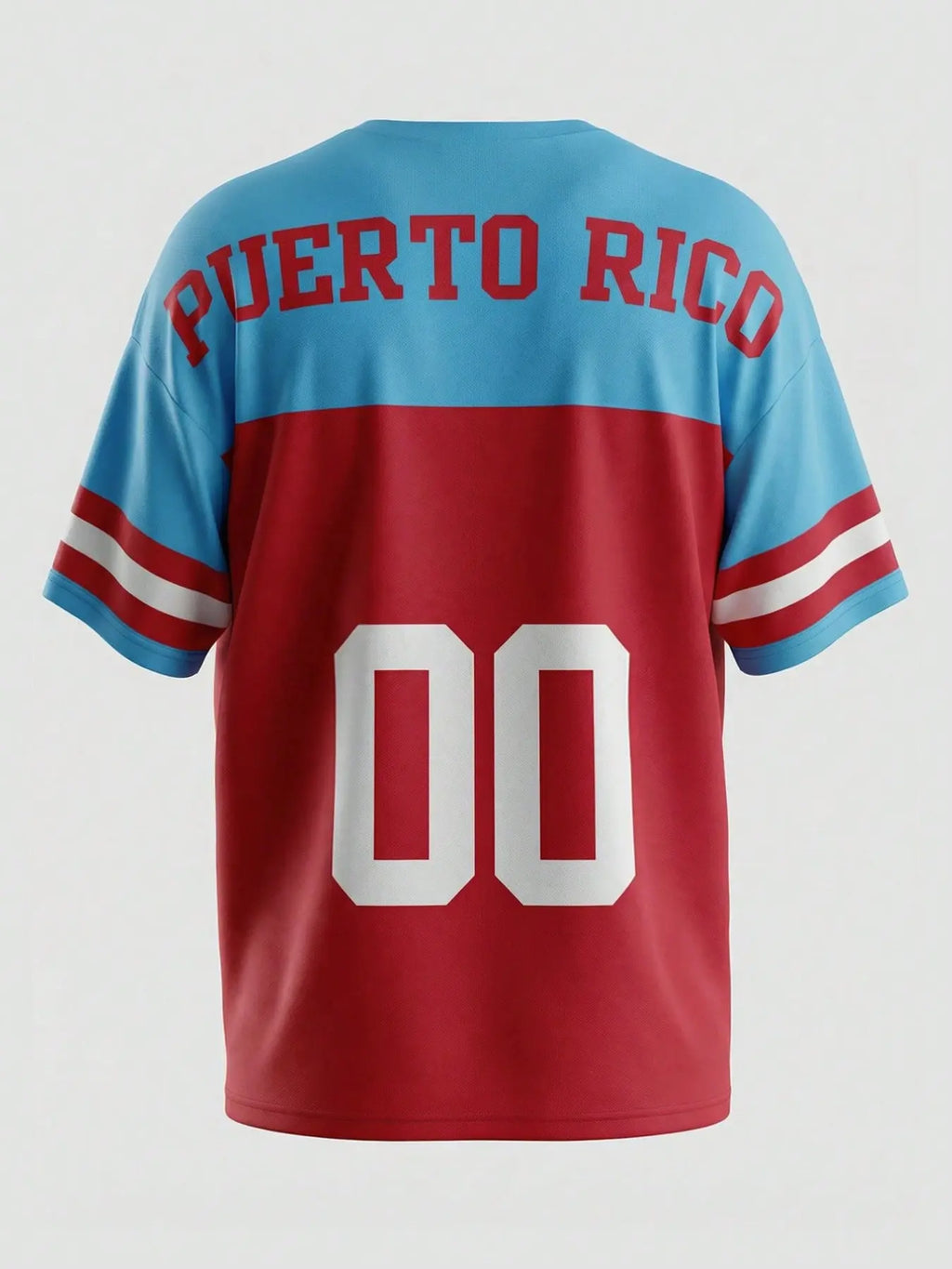 Women's Puerto Rico Soccer Jersey - Vibrant All-Over Print Athletic Top