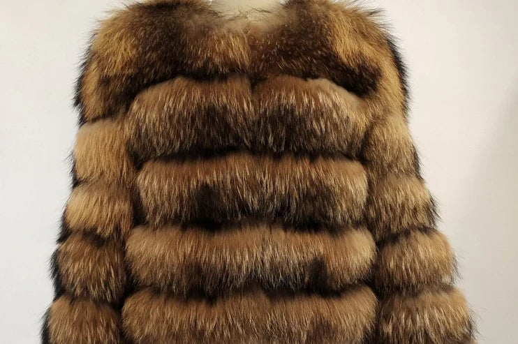 Manteau Glamour En Fourrure