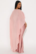 Staying True Satin Maxi Dress - Black
