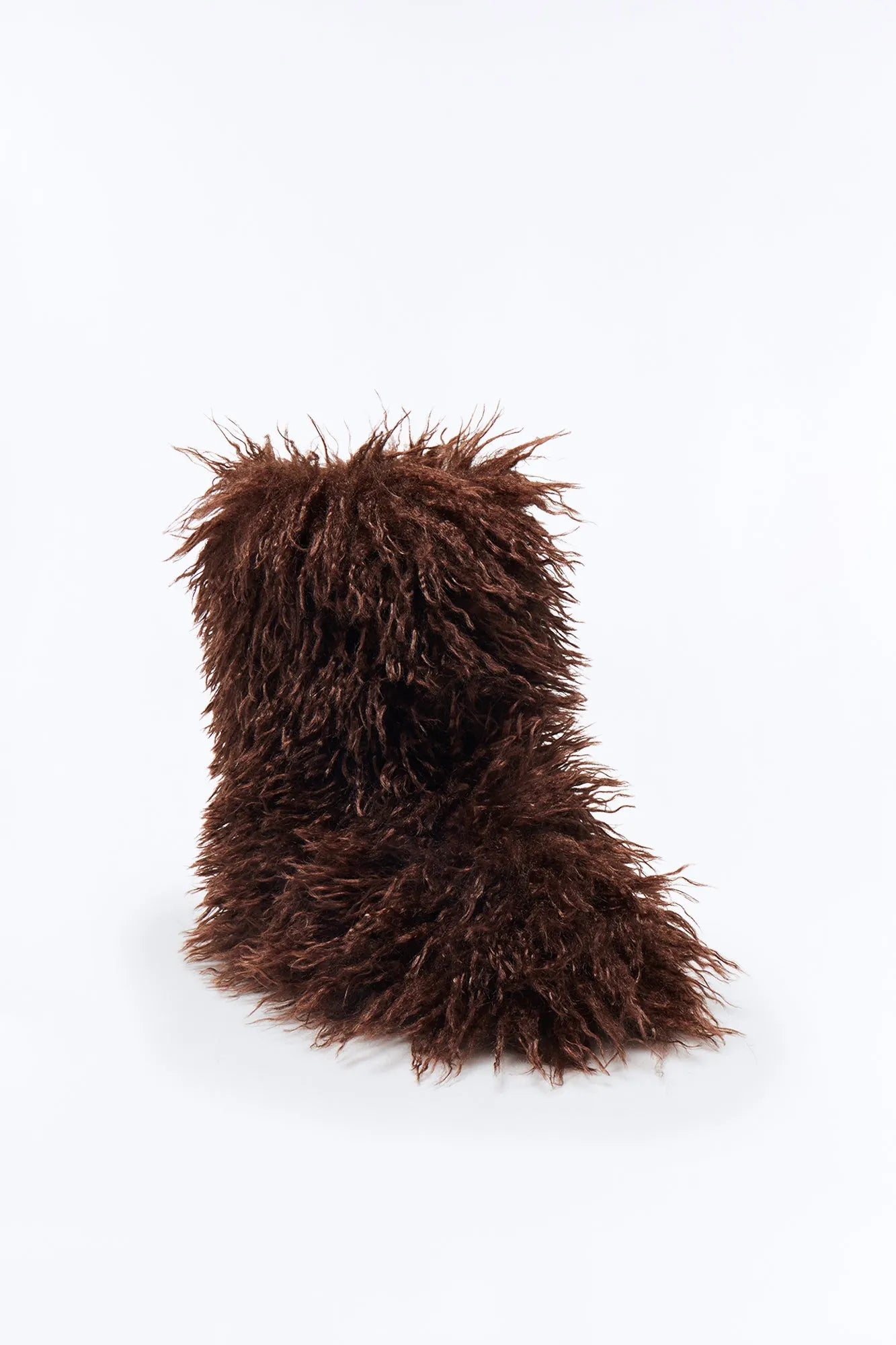 Freeze Faux Fur Booties - Black
