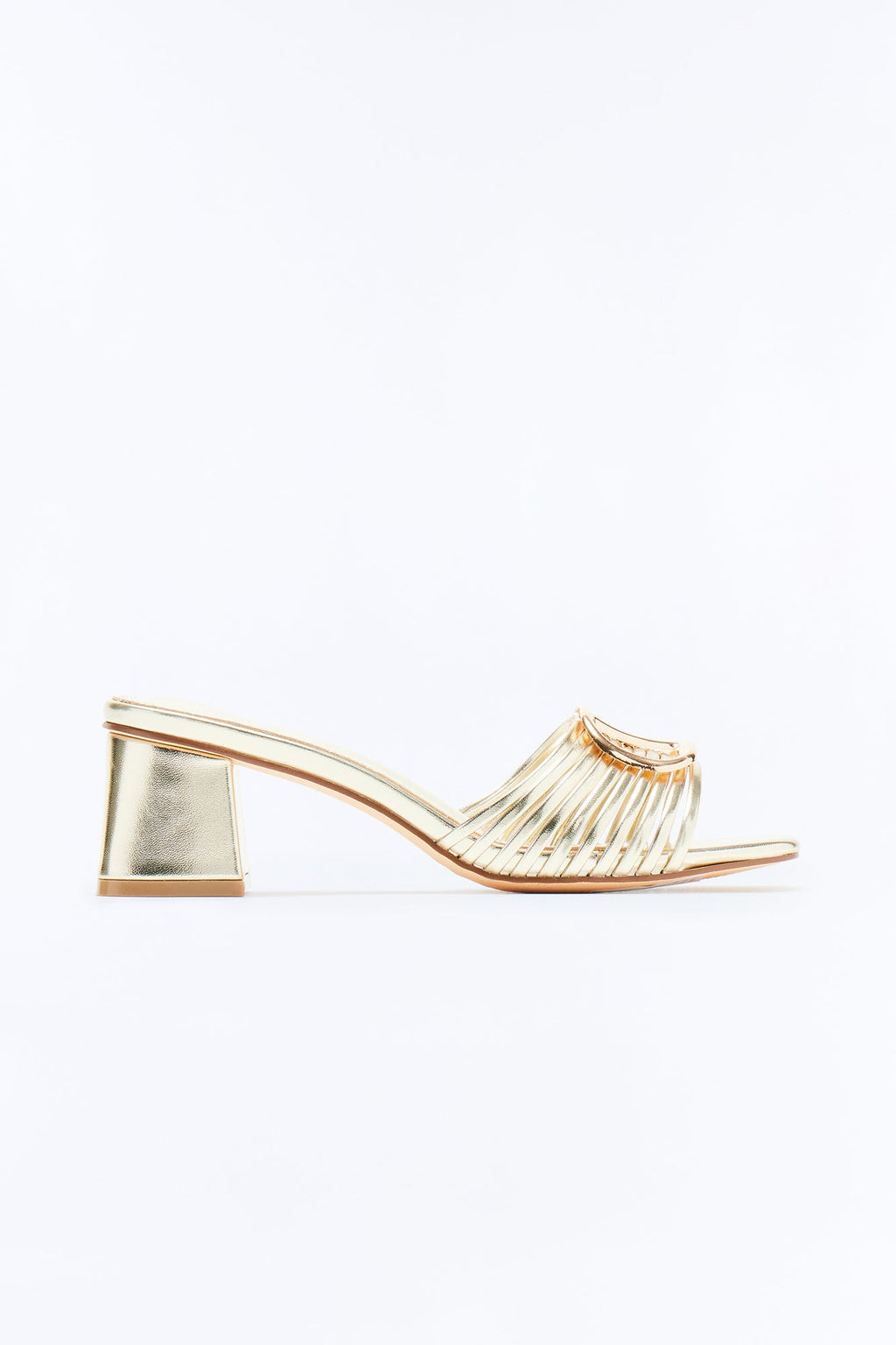Valerio Hardware Mules - Gold