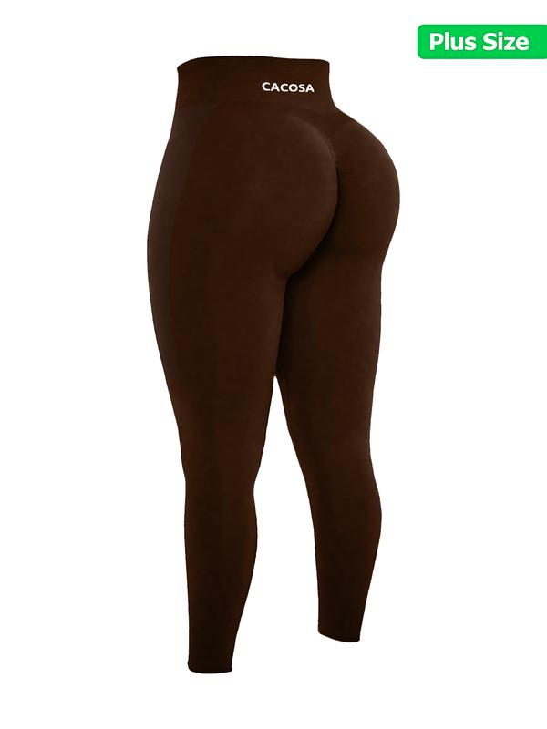 Letter Print High Waist Sports Leggings, Casual Comfy Breathable Quick Drying Skinny Pants for Yoga Gym Workout, Women's Sport & Outdoor Clothing for All Seasons