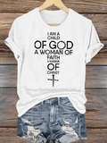 Women's  Child Of God T-Shirt: Woman Of Faith, Christian  T-Shirt