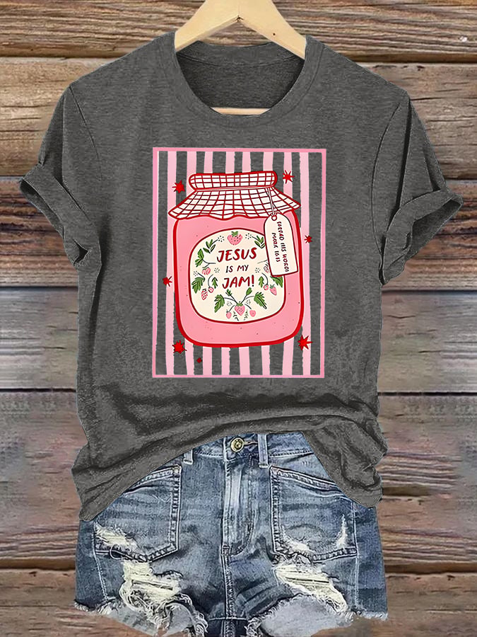 Women's JESUS IS MY JAM Print T-Shirt