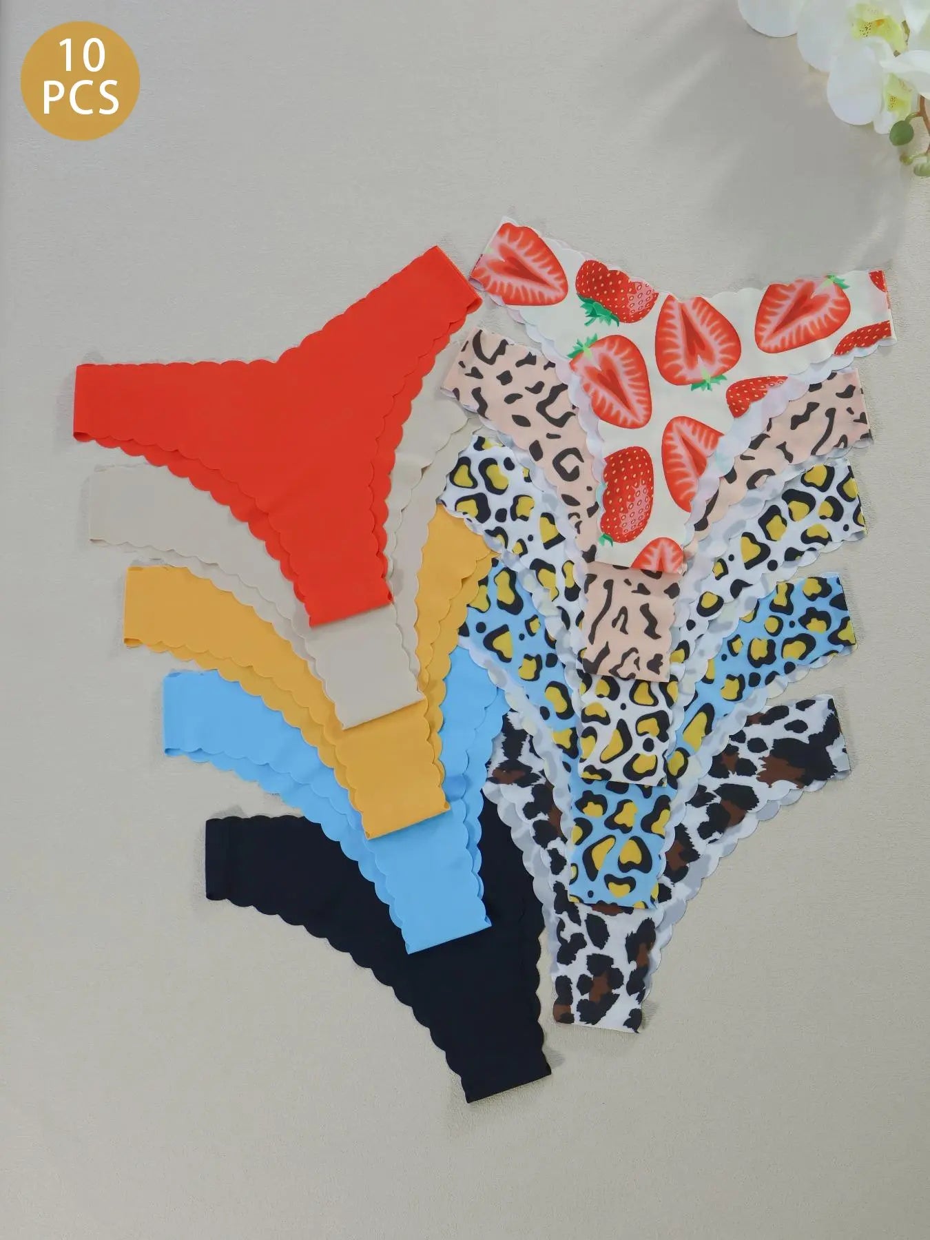 Women's Leopard & Floral Underwear Set - All Season Comfort