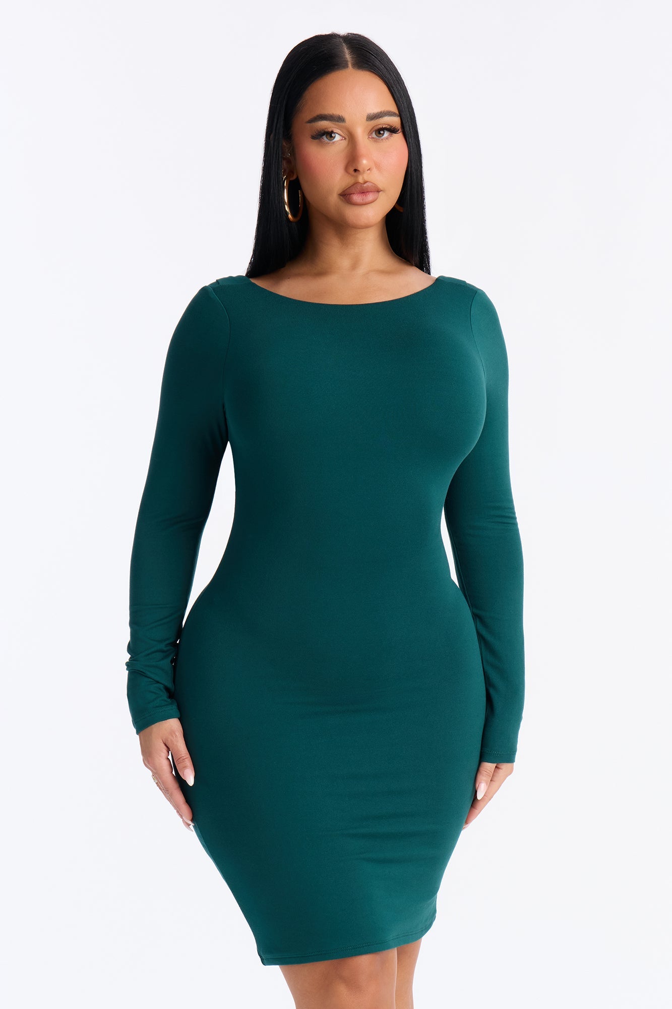 Alicia Backless Mini Dress - Black