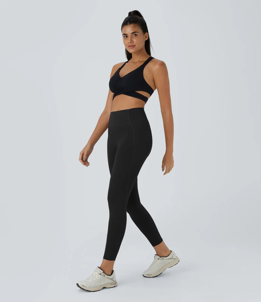 UltraSculptTM High Waisted Tummy Control Pocket Training Leggings