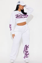 Von Dutch Graffiti Cropped Hoodie