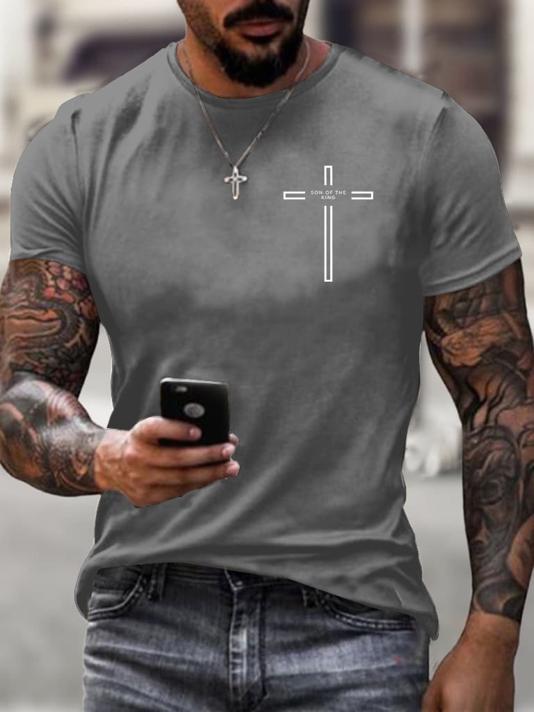 🔥Buy 3 Get 15% Off🔥Men's Son of The King Printed Casual T-Shirt