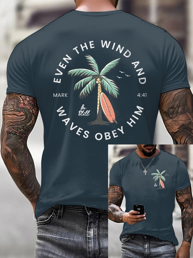 Men'S Casual Faith Short-Sleeved T-Shirt