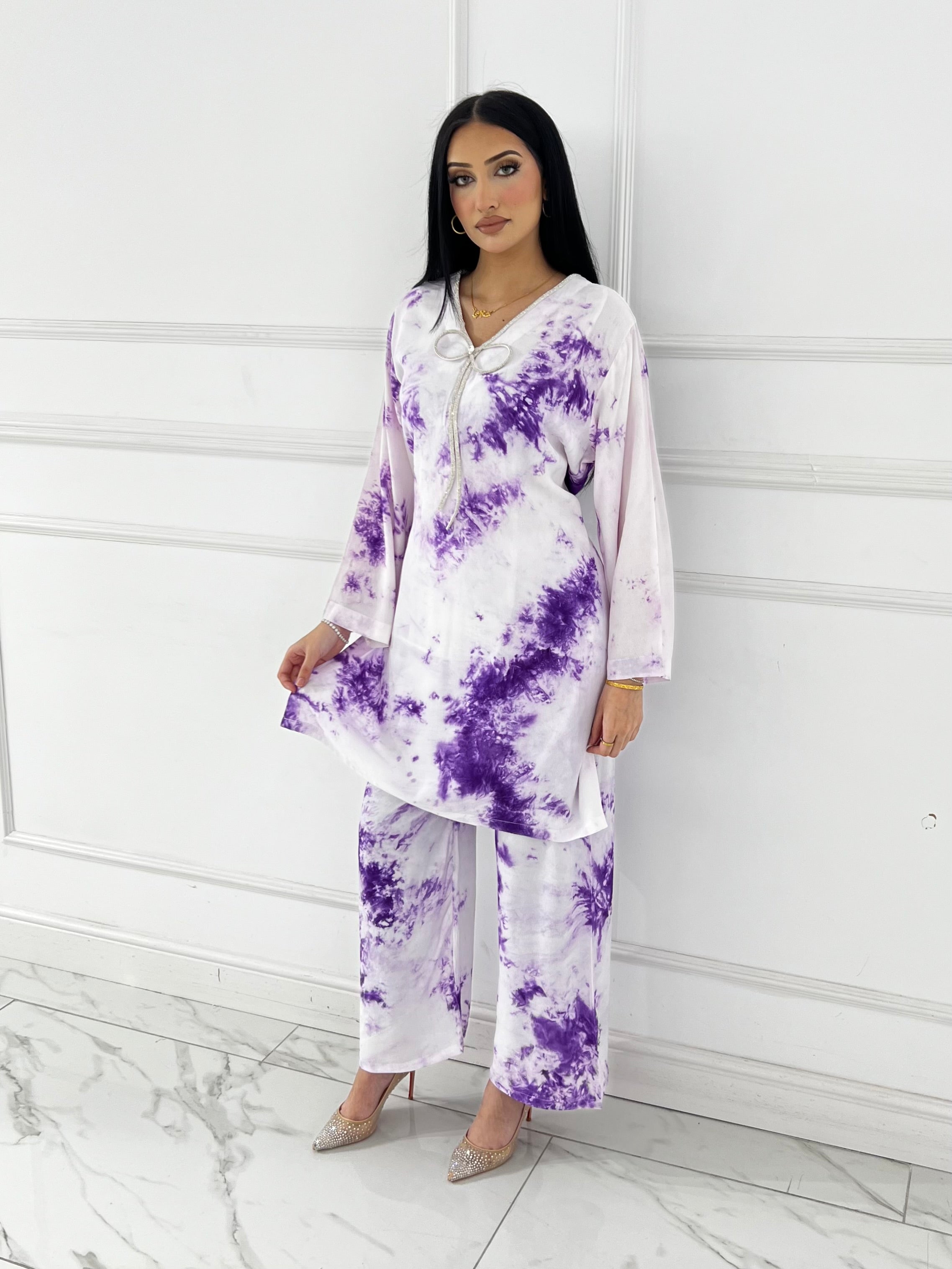 RBY-137- Tye & Dye Crepe 2 Piece Co-ord