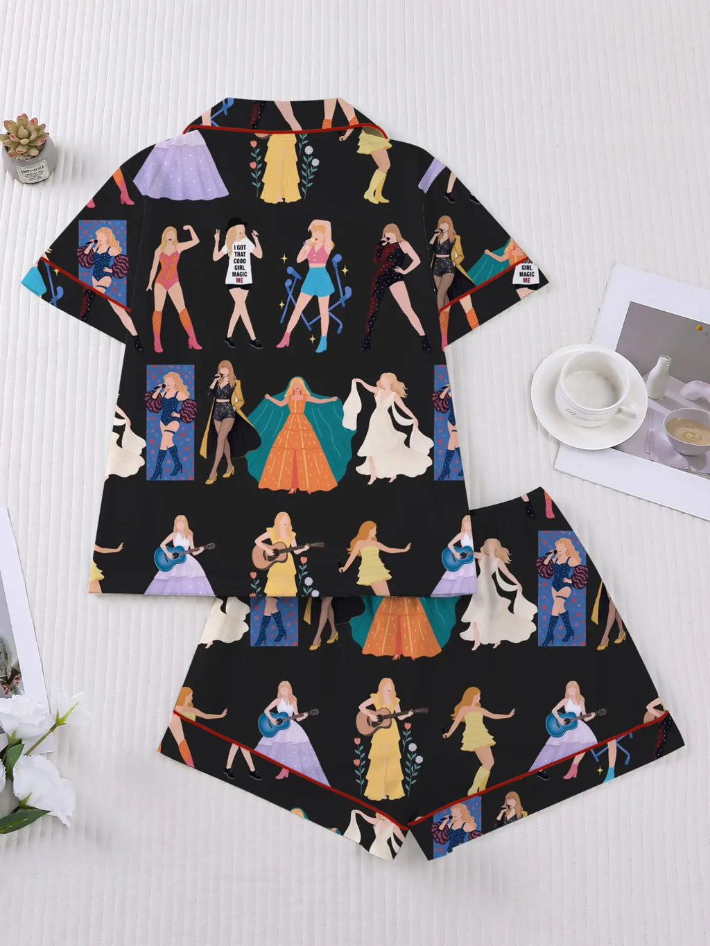 Women's Concert Movie Print Sleepwear Set, Pajama Set