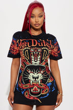 Von Dutch Flame T-Shirt Dress