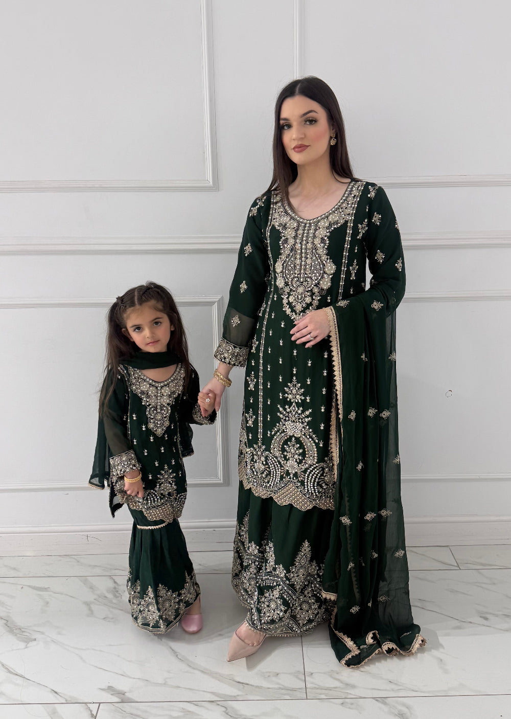 SHAZ1904 - Readymade - Chiffon - Mummy n Me Outfit
