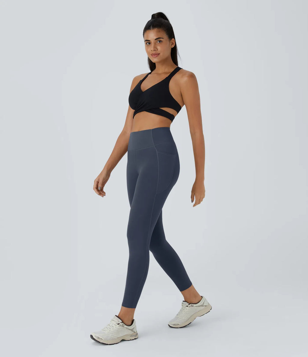 UltraSculptTM High Waisted Tummy Control Pocket Training Leggings
