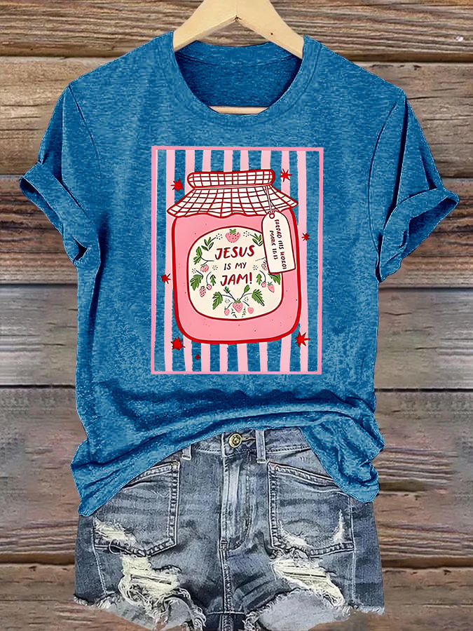 Women's JESUS IS MY JAM Print T-Shirt