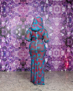 Maryam Transformer Dress (Ziva Custom Print Blue )