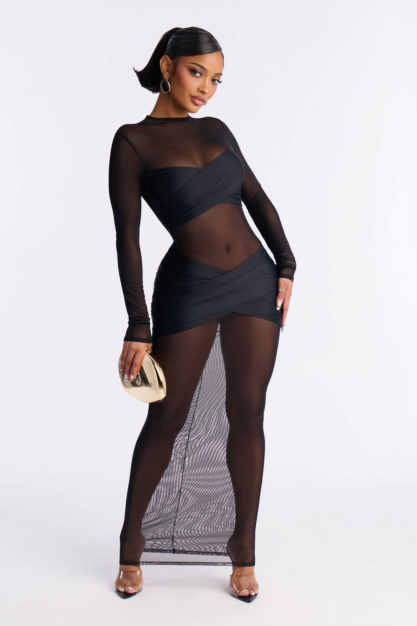 Gracie Form Double Lined Maxi Dress - Black