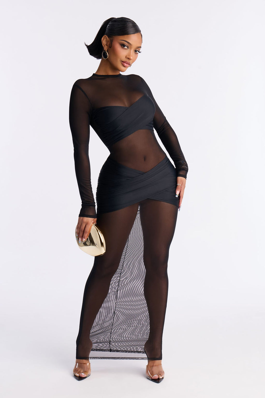 Gracie Form Double Lined Maxi Dress - Black