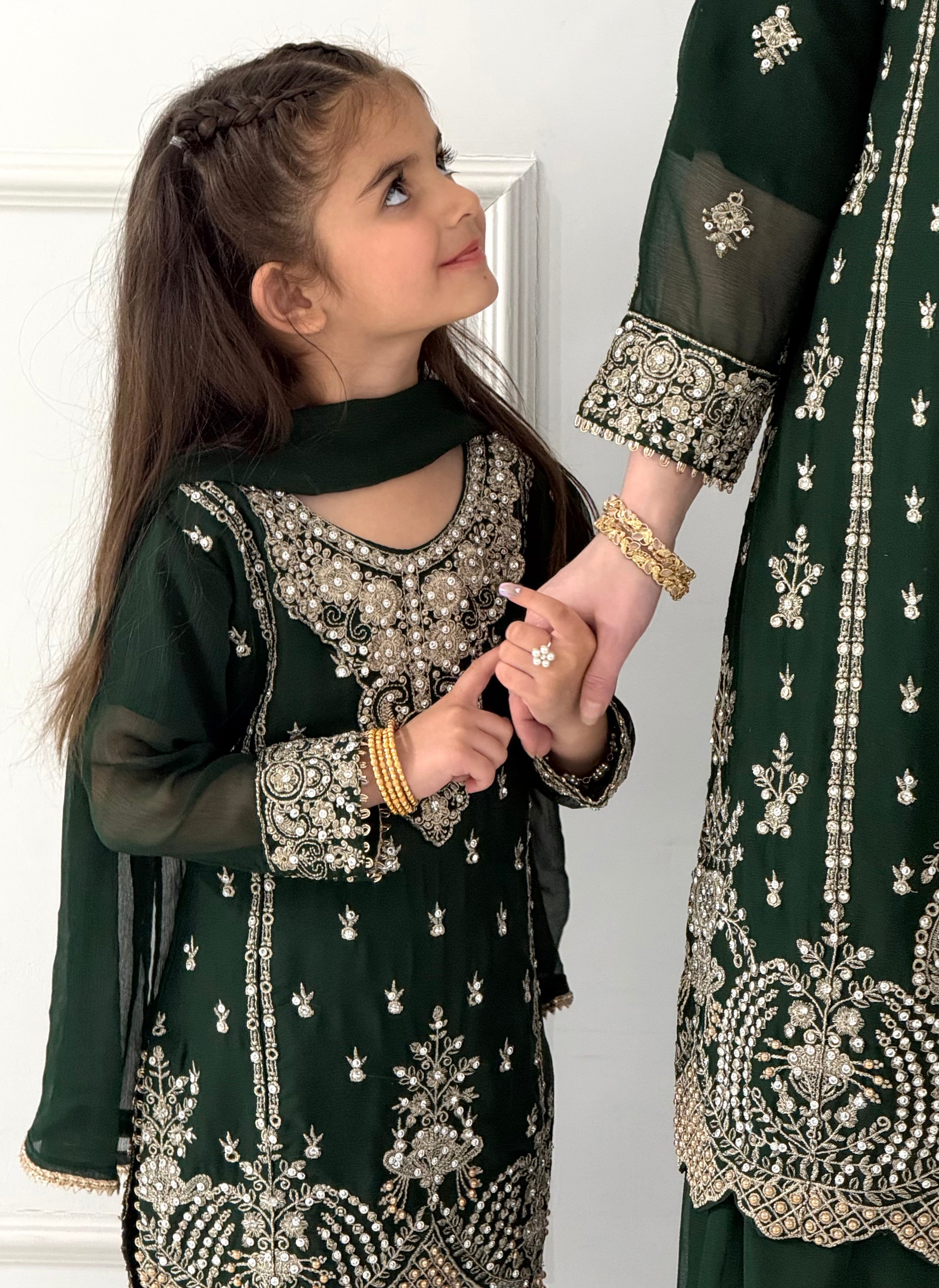 SHAZ1904 - Readymade - Chiffon - Mummy n Me Outfit