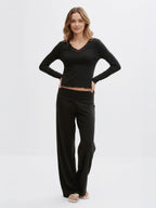 Y coral baggy yoga pants