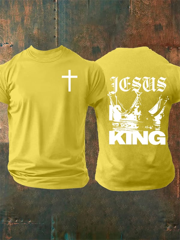 Men's  Jesus Is King Christian  T-Shirt