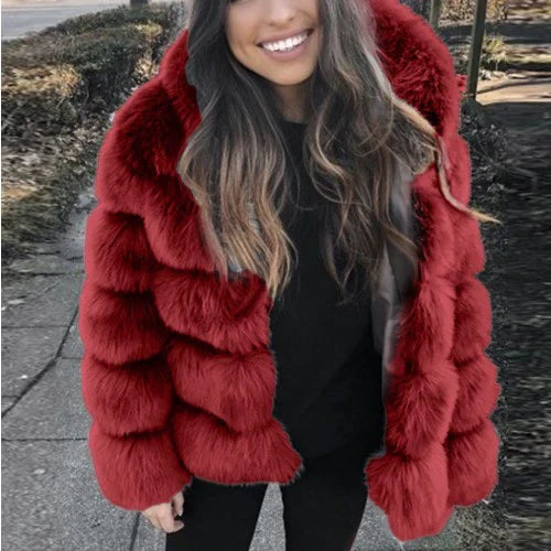 Manteau Glamour En Fourrure