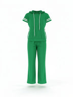 Women's Sporty Two-Piece Set, Comfortable Stylish Striped Hoodie & Loose Pants, Casual Streetwear, Athleisure Wear Set, Perfect for Daily Wear, Tracksuits