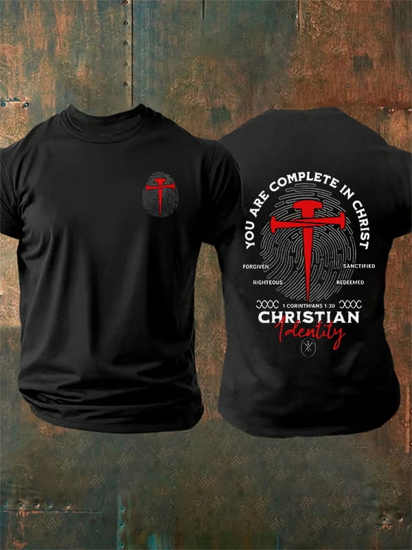 Men's  You Are Complete In Christ Christian  T-Shirt