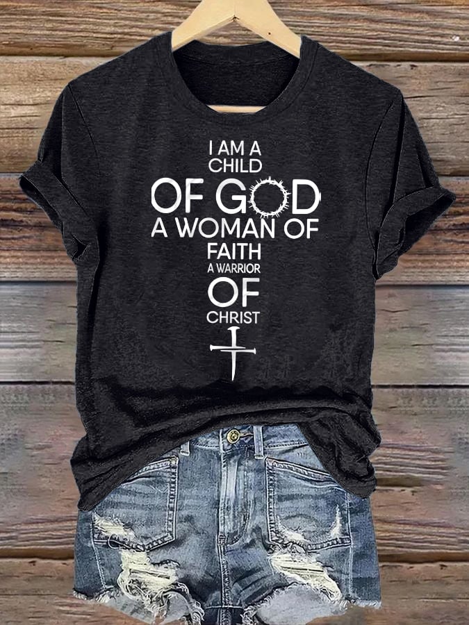 Women's  Child Of God T-Shirt: Woman Of Faith, Christian  T-Shirt