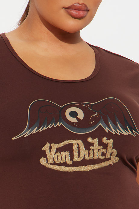 Von Dutch Wings T Shirt Mini Dress
